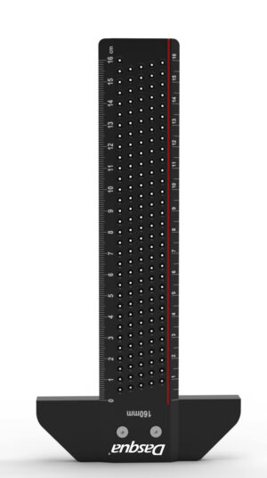 Dasqua Black-Red Plus T-Shaped Ruler With Marked Holes 160 mm 1804-5336