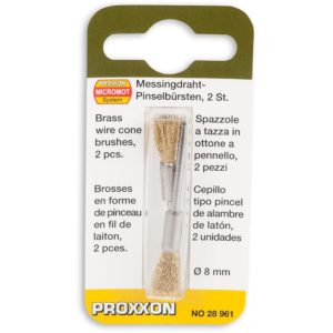Proxxon Cup Wire Brush -Brass 13mm (Pkt 2) 202357