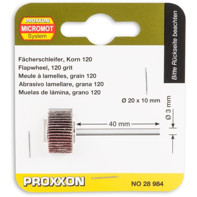 Proxxon Flap Sanding Wheel 120g - 20mm 202360