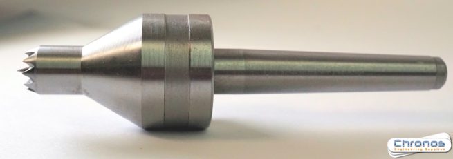 SCT Tailstock Crown Revolving Live Centre MT1 1/2 Diameter Head - Image 3