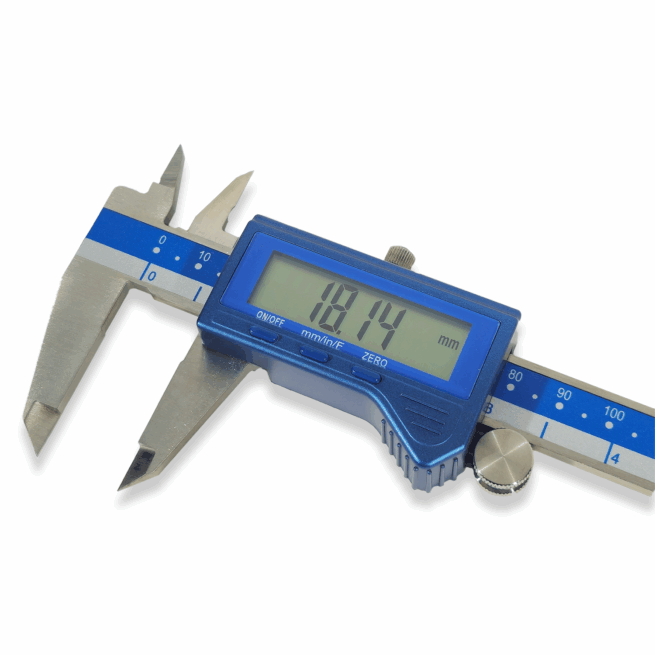 Dasqua 4pc Precision Measuring Set Digital Caliper, Micrometer, Square and Ruler 2210-8204
