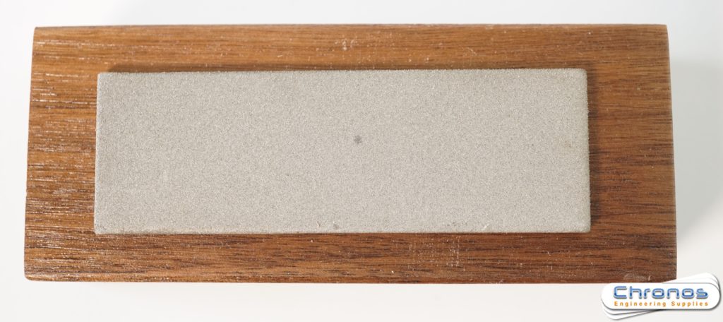 Eze-Lap 1 inch x 3 inch Medium Grit Diamond Bench Stone (400) on a Walnut Pedestal - Image 4