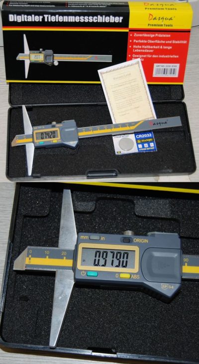 Dasqua Absolute Digital Depth Caliper 0 - 200 mm / 0 - 8"