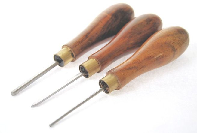 Set of Three Soba Miniature Chisels