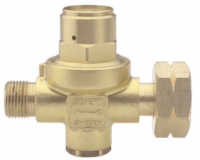 Sievert Regulator with Fixed Pressure 3/8 BSP LH