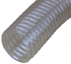 150FLEX 150mm Diameter Transparent Flexible Dust Extraction Hose, 10 m length