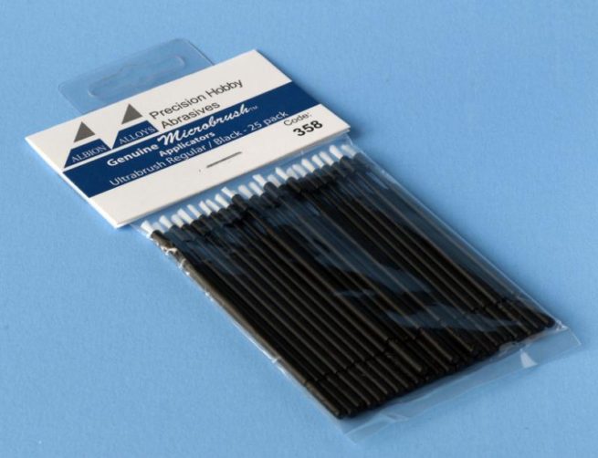 Microbrush Applicator Regular Brush Type (Black) - Pack 25