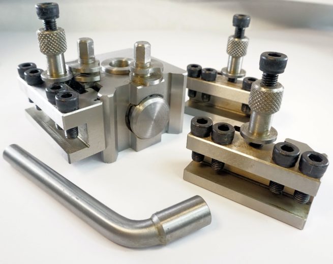 Boxford Quick Change Toolpost with 3 Standard Holders - Image 2