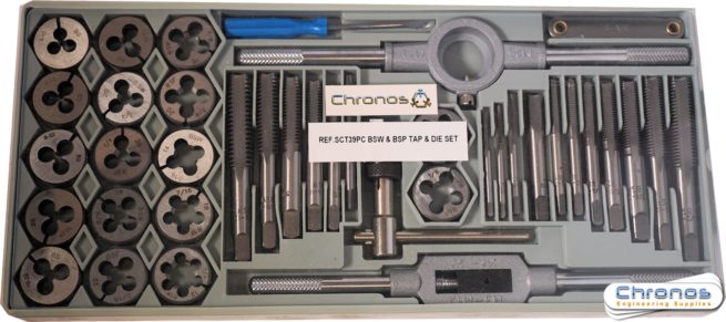 39 PC Tap and Die NUT Set BSW BSF UNC UNF - SORRY OUT OF STOCK - Image 4