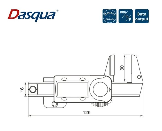 Dasqua Snap Action Digital Handy Caliper 2140-8101 - Image 3