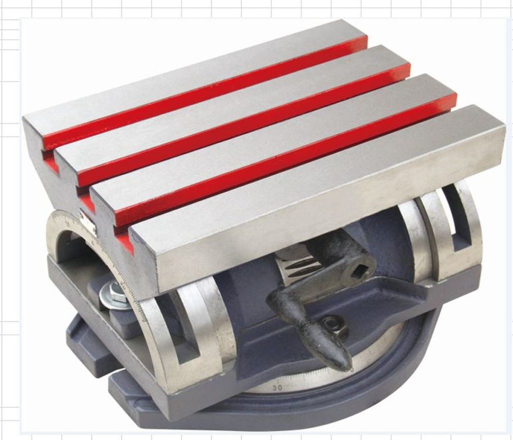 Adjustable Angle Plate with Swivel base 255 x 200 mm