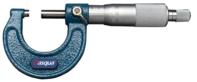 Dasqua 0-25mm x 0.01mm Outside Micrometer 4111-8105 - Image 3