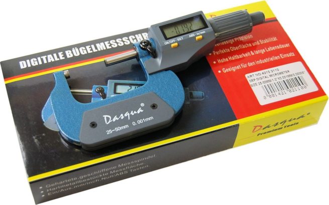 Dasqua 25-50  mm / 1-2" Digital Micrometer  SORRY OUT OF STOCK