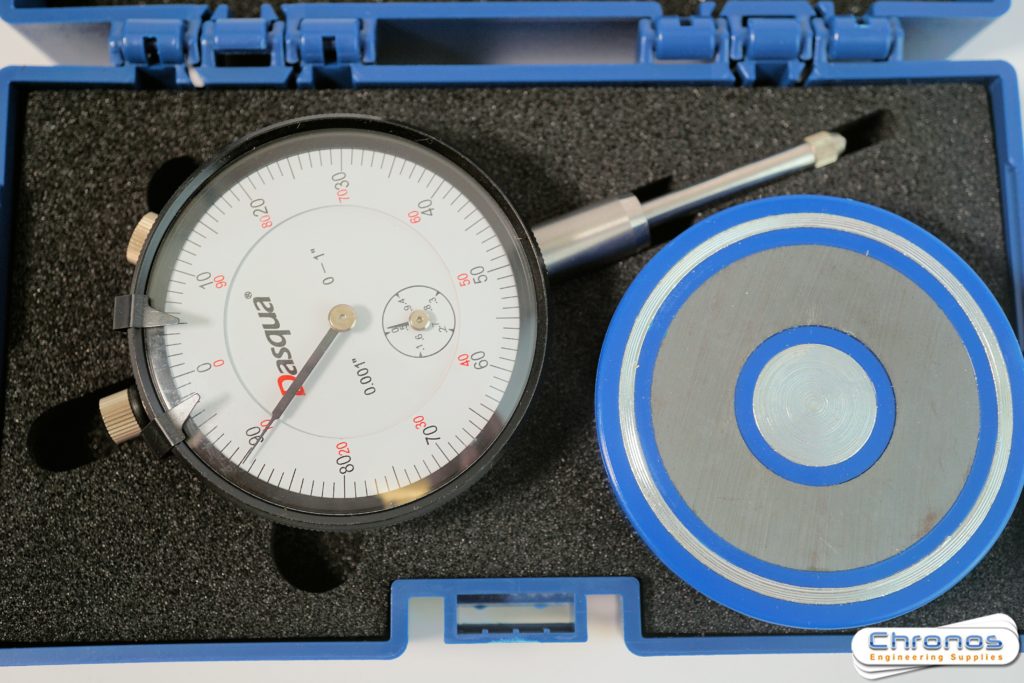 Dasqua 0-1 inch x 0.001 inch Imperial Dial Gauge with Flat Magnetic Back - Image 3