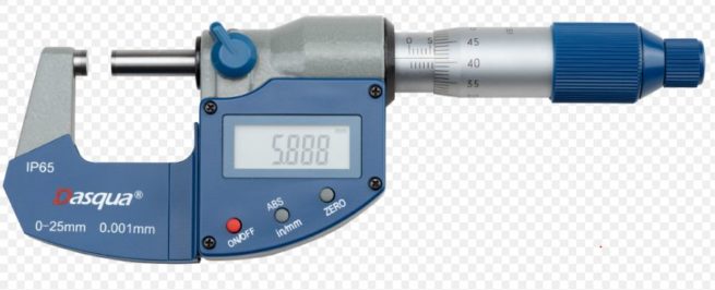 Dasqua IP65 Waterproof Digital Micrometer 0-25mm / 0-1 inch - Image 3