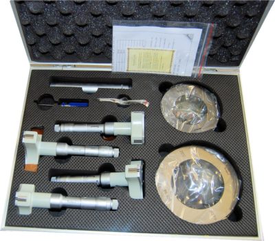 Dasqua Three Points inside Micrometer Set 50-100mm/50-63,62-75,75-88,87-100mm