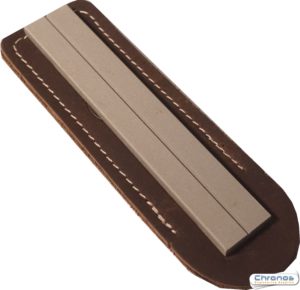EZE-LAP 1 inch x 6 inch Fine Grit Diamond Bench Stone (600g) with Fish Hook Groove