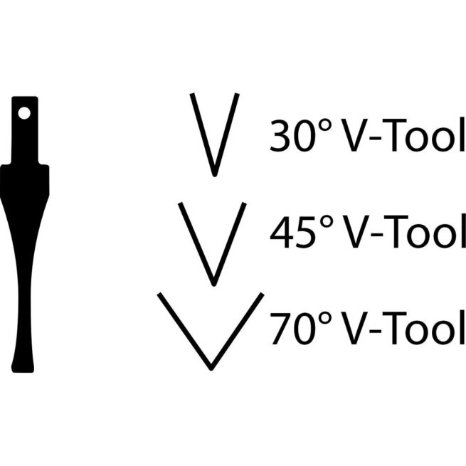 Flexcut SK603 Chisel - 70° x 1/8"(3mm)