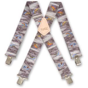 Brimarc Work Braces – Trout Fisherman’s Pattern Grey