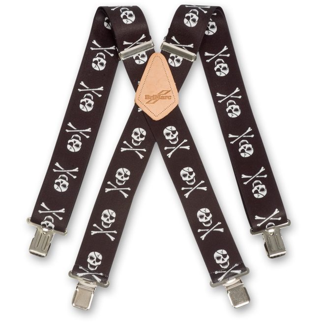 Brimarc Work Braces - Skull & Crossbones Pattern