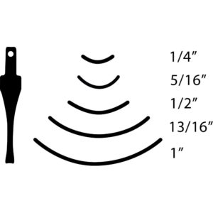 Flexcut SK426 Chisel – Sweep 6 x 1/4 inch (6mm)