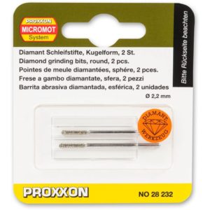 Proxxon Diamond Coated Grinding Bits , 2.2mm