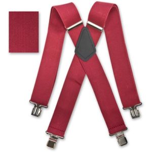 Brimarc Burgandy Braces- SORRY OUT OF STOCK