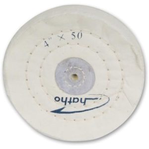 Proxxon Bleached muslin polishing wheel, soft (100 x 15mm) for Proxxon PM100