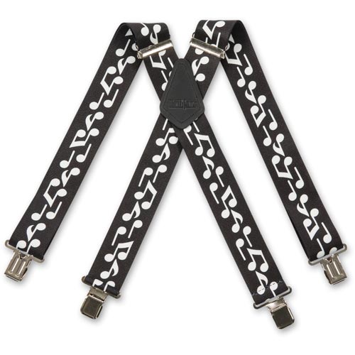 BriMarc Work Braces - Bold Notes Black