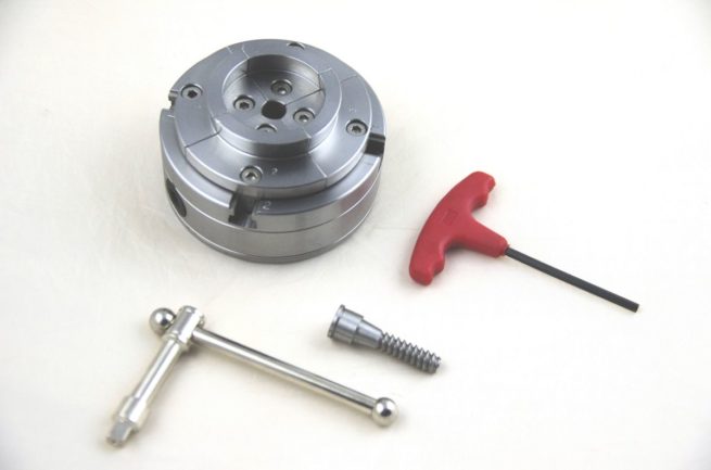 SCT 4 Jaw Geared Scroll Chuck Complete Boxed Set 115mm 1 inch x 8 TPI and kkkk SORRY OUT OF STOCK - Image 2