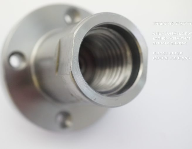 SCT 2 1/2 inch Wood Screw Chuck 1 inch x 8 TPI - Image 5
