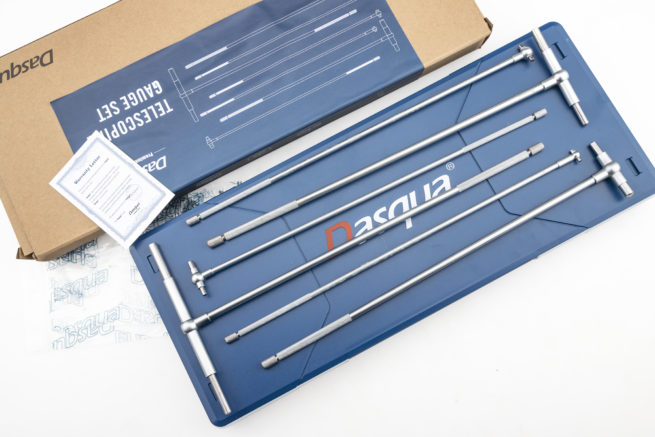 Dasqua Telescopic Bore Gauge Set 8-150mm Long Reach 5911-0001 - Image 4