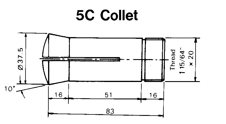 65pc 5C Collet Set