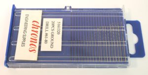 19 pc Precision GRound HSS Microdrill Set Numbers 61 – 80