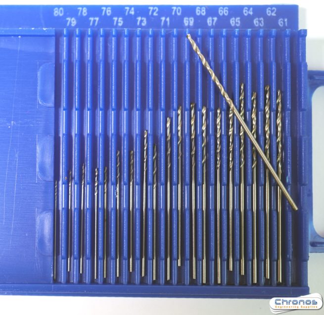 19 pc Precision GRound HSS Microdrill Set Numbers 61 - 80 - Image 3