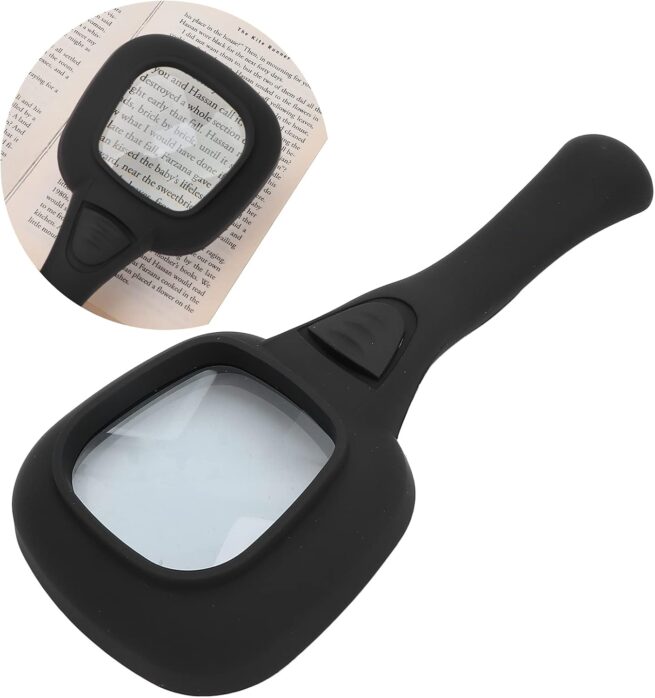 Illuminated LED Hand Magnifier with 6 LED Lights - Image 2