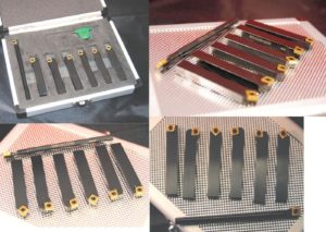 Set of 7 SCT Indexable Lathe Tools 6mm Shank
