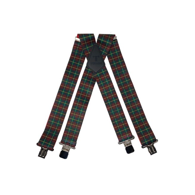 Tomahawk Work Braces -Tarten Plaid Red