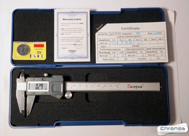 Dasqua IP54 Waterproof Digital Caliper 6 /150mm 2110-8105- SORRY OUT OF STOCK - Image 5