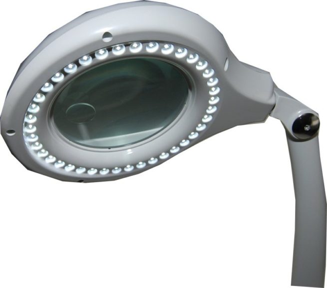 LED Rechargeable Portable Compact Fluorescent Magnifier Lamp