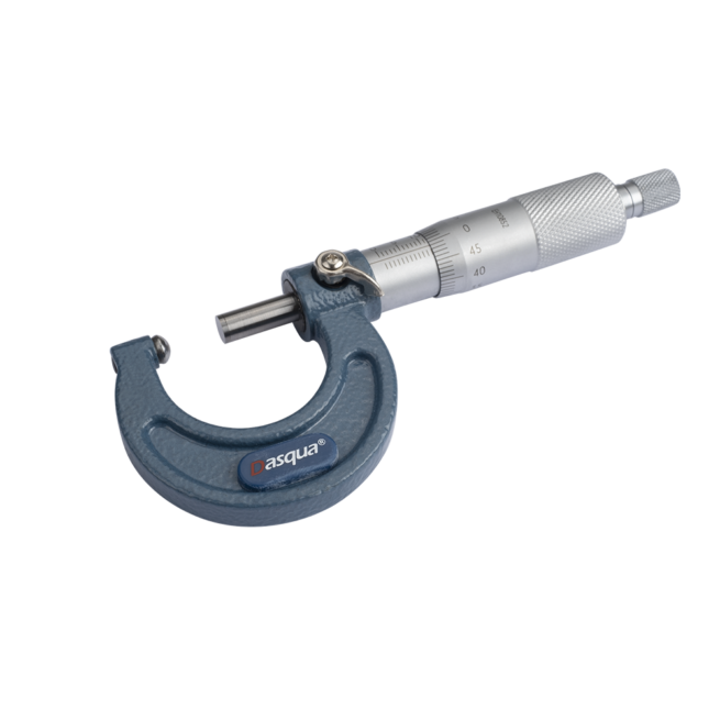 Dasqua Set of 3 Outside Micrometers 0 - 75mm x 0.01mm 4111-8206 - Image 3
