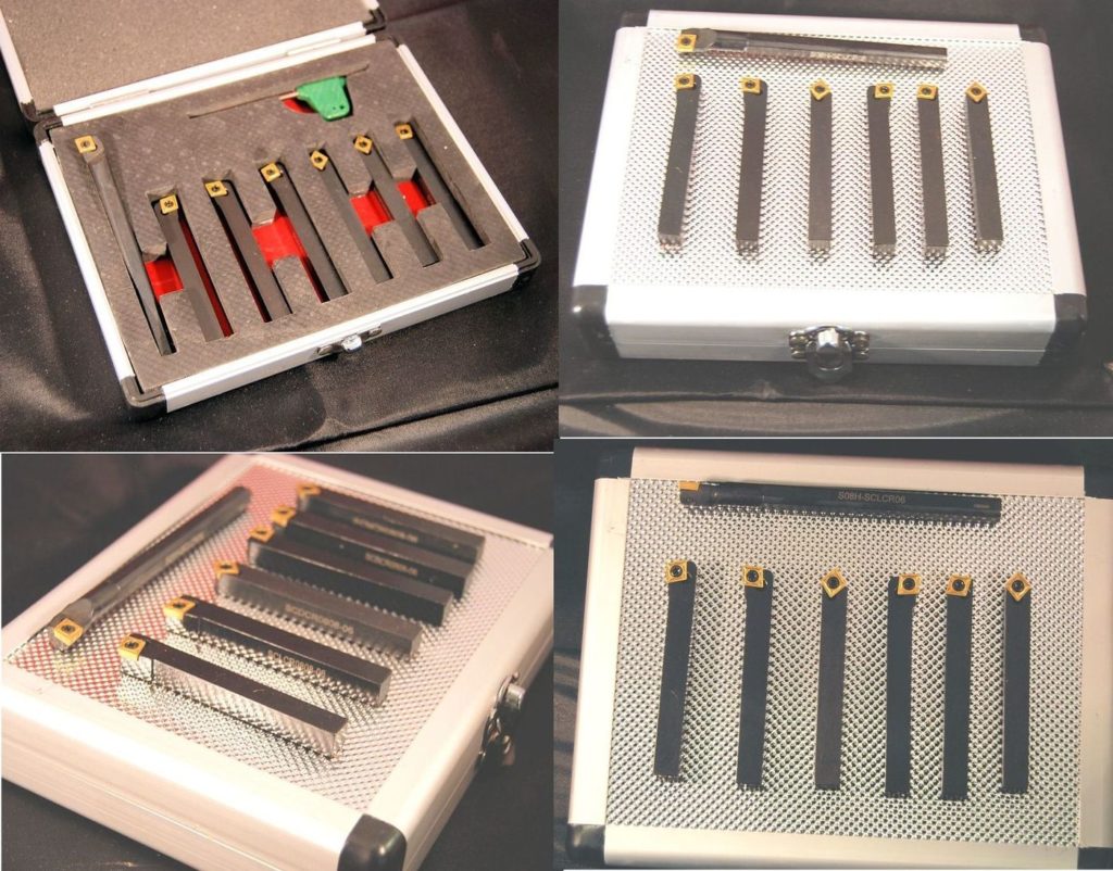 Set of 7 SCT Indexable Lathe Tools 8mm Shank Chronos Engineering Supplies