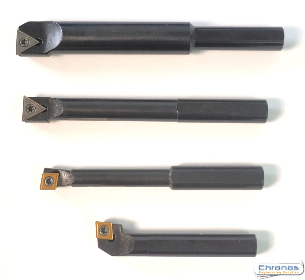 Set of 4 Axial and Radial Boring Bars 1/2 Shank