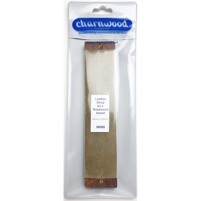 Beber 95585 Leather Knife Strop on a Rosewood Board