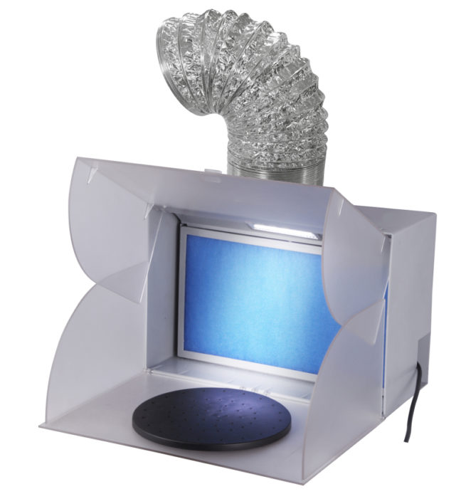 BD512 Airbrush Spraybooth Set With LED Light SORRY OUT OF STOCK