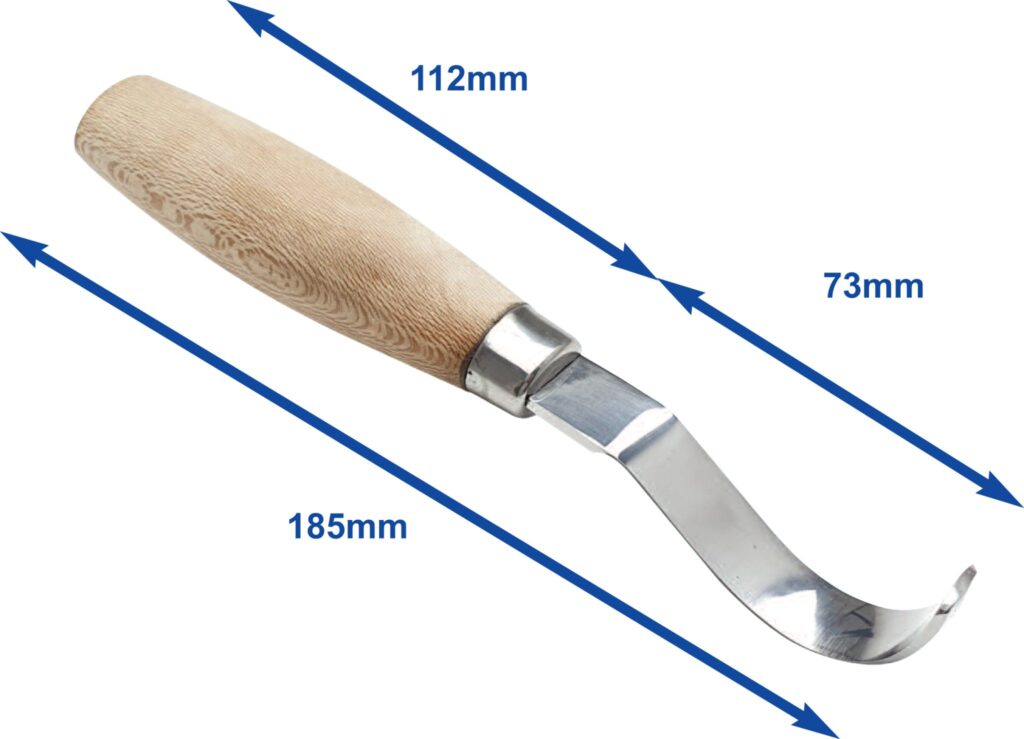 Beber BEBDEHK2 Shallow Profile Double Edged Hook Knife