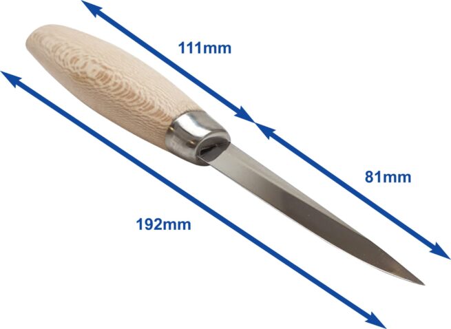 Beber BEBSL314 Sloyd Pattern 3.25″ Blade Whittling Knife