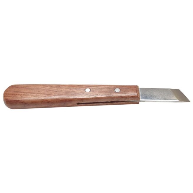 Beber 4 Piece Chip Carving Set with Leather Strop in a Leather Tool Roll