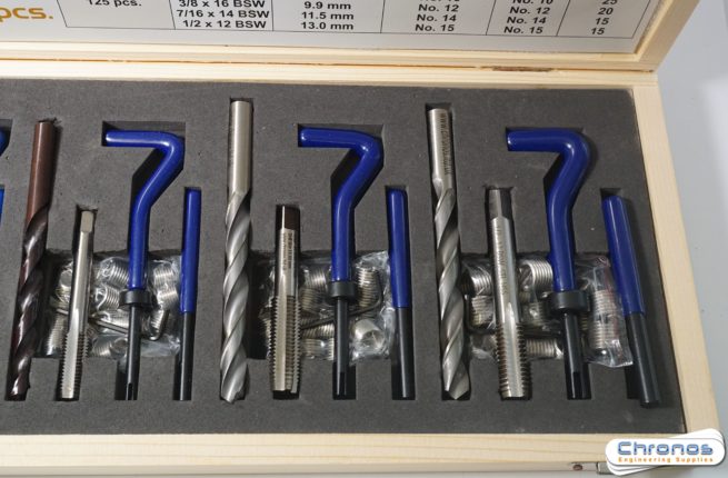 Master Thread Repair Kit BSW 1/4 - 1/2 In Wooden Box - Image 4