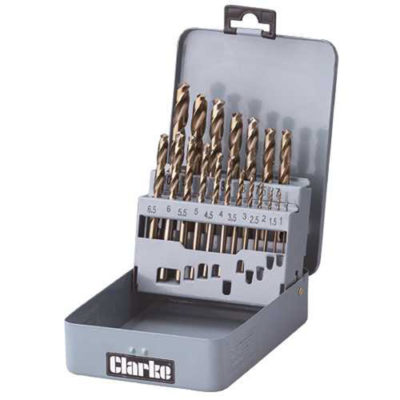 Clarke CHT383 - 19pce Cobalt Steel Drill Bit Set